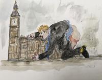 Johnson Gets It Off With Parliament  by Chris Orr MBE RA